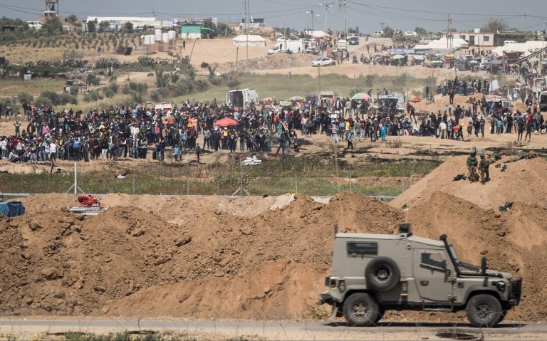 Gaza: l’armée israélienne a causé huit Palestiniens blessés