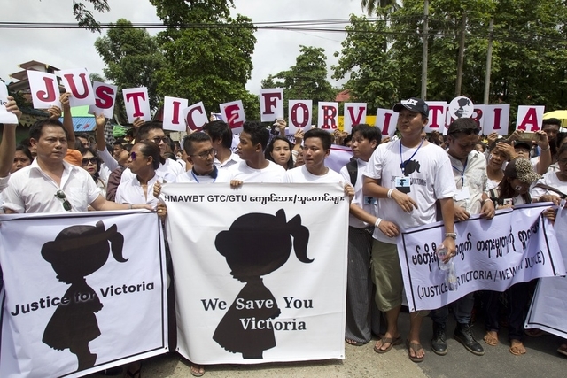 Birmanie: Des milliers se protestent après le viol d’une fillette de deux ans
