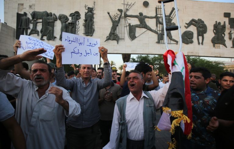 Irak: Grève générale en soutien aux manifestations, et le gouvernement redoute des infiltrations à «la Place al-Tahrir»