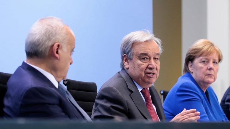 Guterres: « Tous les participants se sont engagés à soutenir un cessez-le-feu en Libye »
