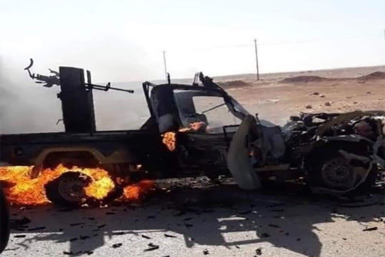 Libye : L’armée du GNA détruit 3 véhicules armés de la milice de Haftar à l’aéroport de Tripoli