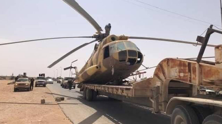 Libye : l’armée se saisit d’un hélicoptère des milices de Khalifa Haftar