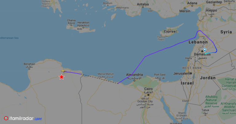 «Un avion militaire russe envoyé de Damas vers l’est libyen», déclare ItaMilRadar