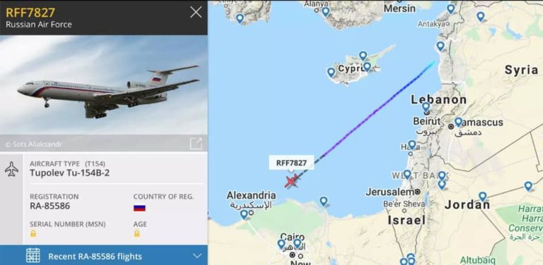 Des avions appartenaient aux forces aériennes russes venus de Moscou ont été détectés dans l’est libyen