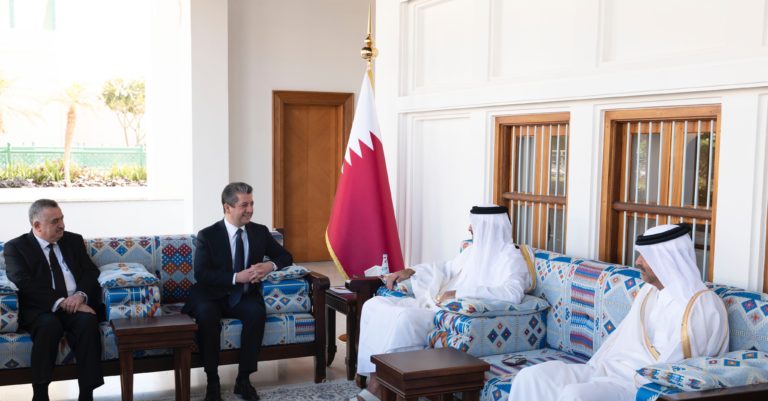 L’Emir du Qatar et le Premier ministre du Kurdistan discutent du renforcement des relations de coopération