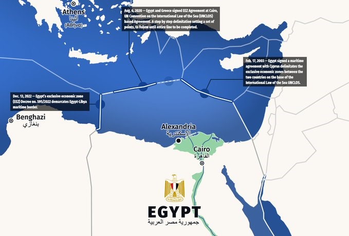 La Libye rejette la décision de l’Egypte concernant la démarcation des frontières maritimes