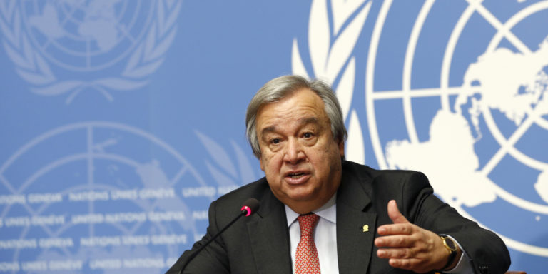 Le secrétaire général de l’ONU s’engage à aider les Palestiniens