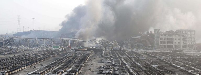 Chine : gigantesque explosion dans une usine