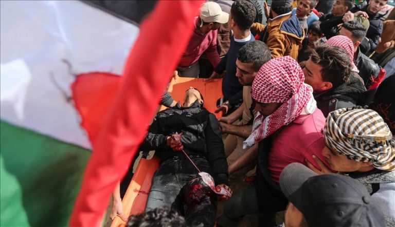 Gaza: un martyr et 75 blessés lors d’un rassemblement de la Marche du Retour