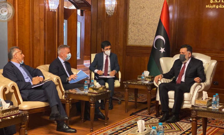 Libye : Al-Sarraj discute avec l’Italie les conditions d’un cessez-le-feu et évoque le relancement de la production pétrolière