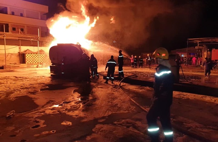 Libye : Un énorme incendie dans une station-service maîtrisé