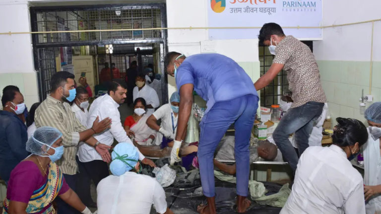 Inde : Un incendie dans l’unité Covid-19 d’un hôpital fait 10 morts