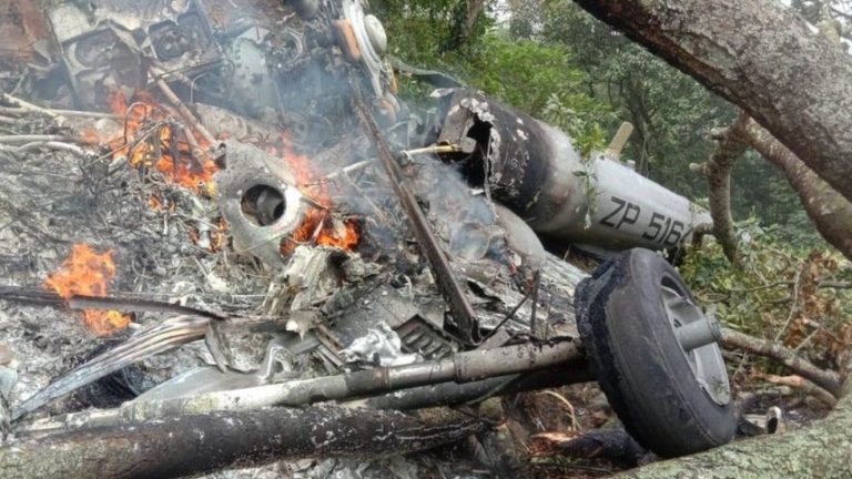 Inde : crash d’un hélicoptère transportant le chef de l’état-major