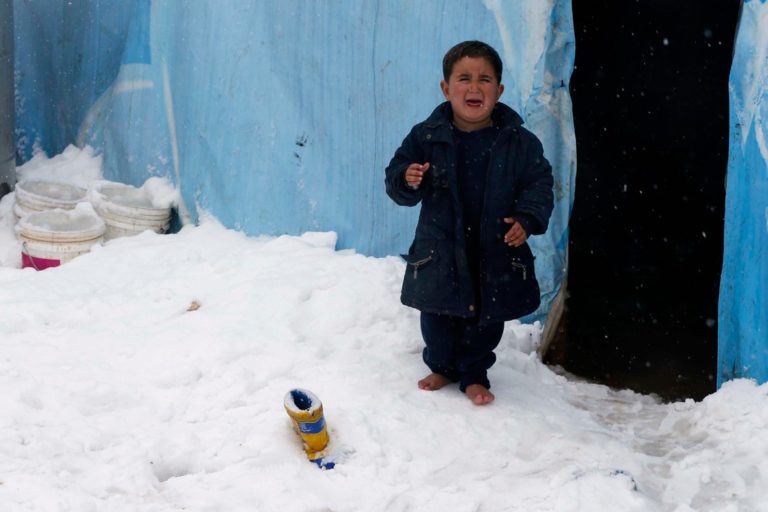 Syrie : 3 enfants tués par le froids, dans un camp de réfugiés