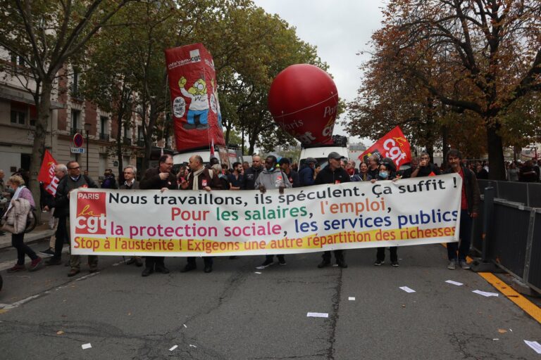 France : 300 mille manifestants réclament l’augmentation des salaires