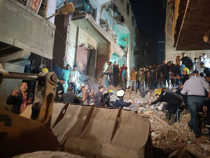Egypte : le bilan des victimes de l’effondrement d’un immeuble s’est alourdi à 3 morts, et 3 blessés