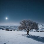 Froid intense sur les paysages saoudiens enneigés