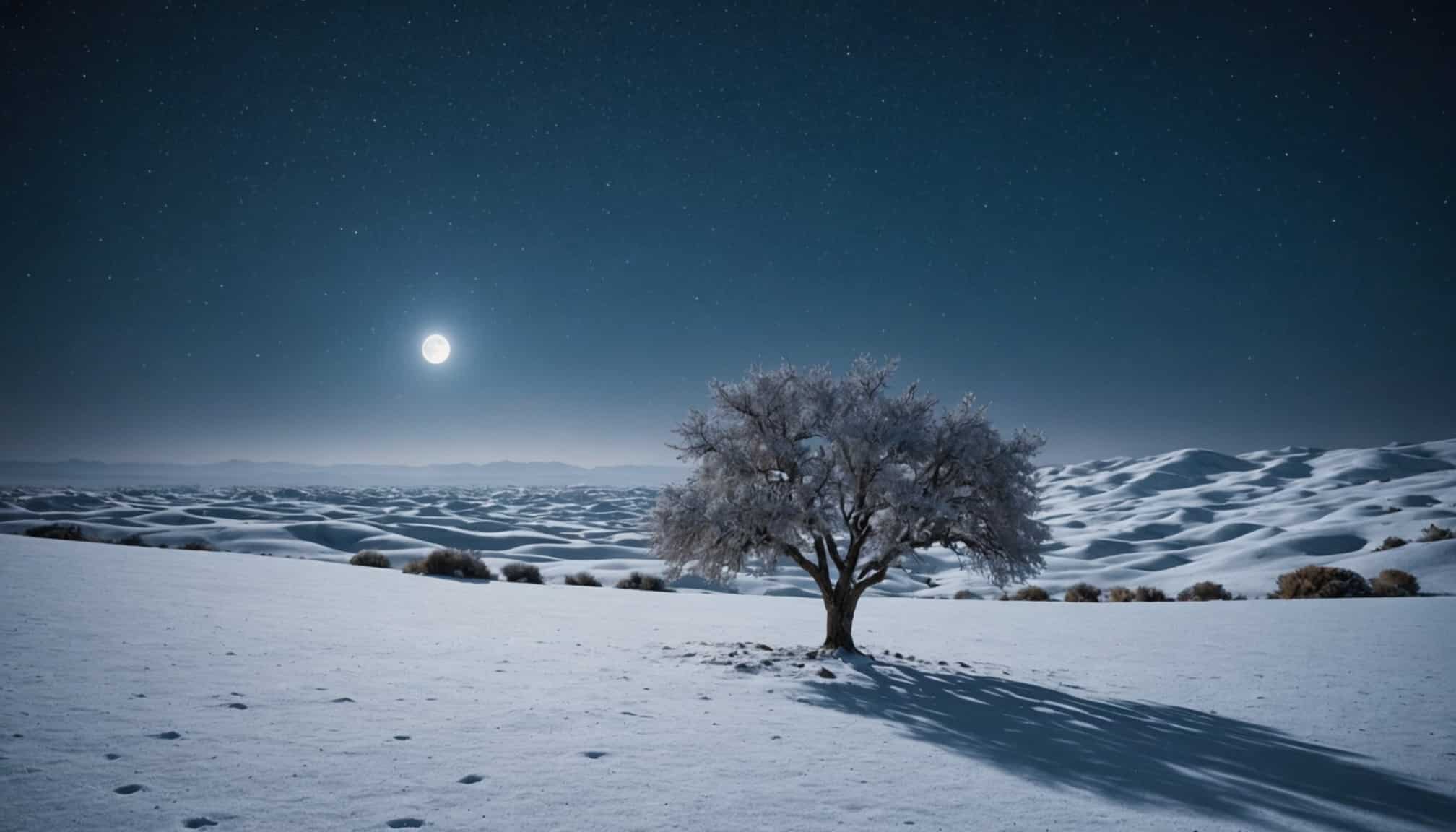 Froid intense sur les paysages saoudiens enneigés