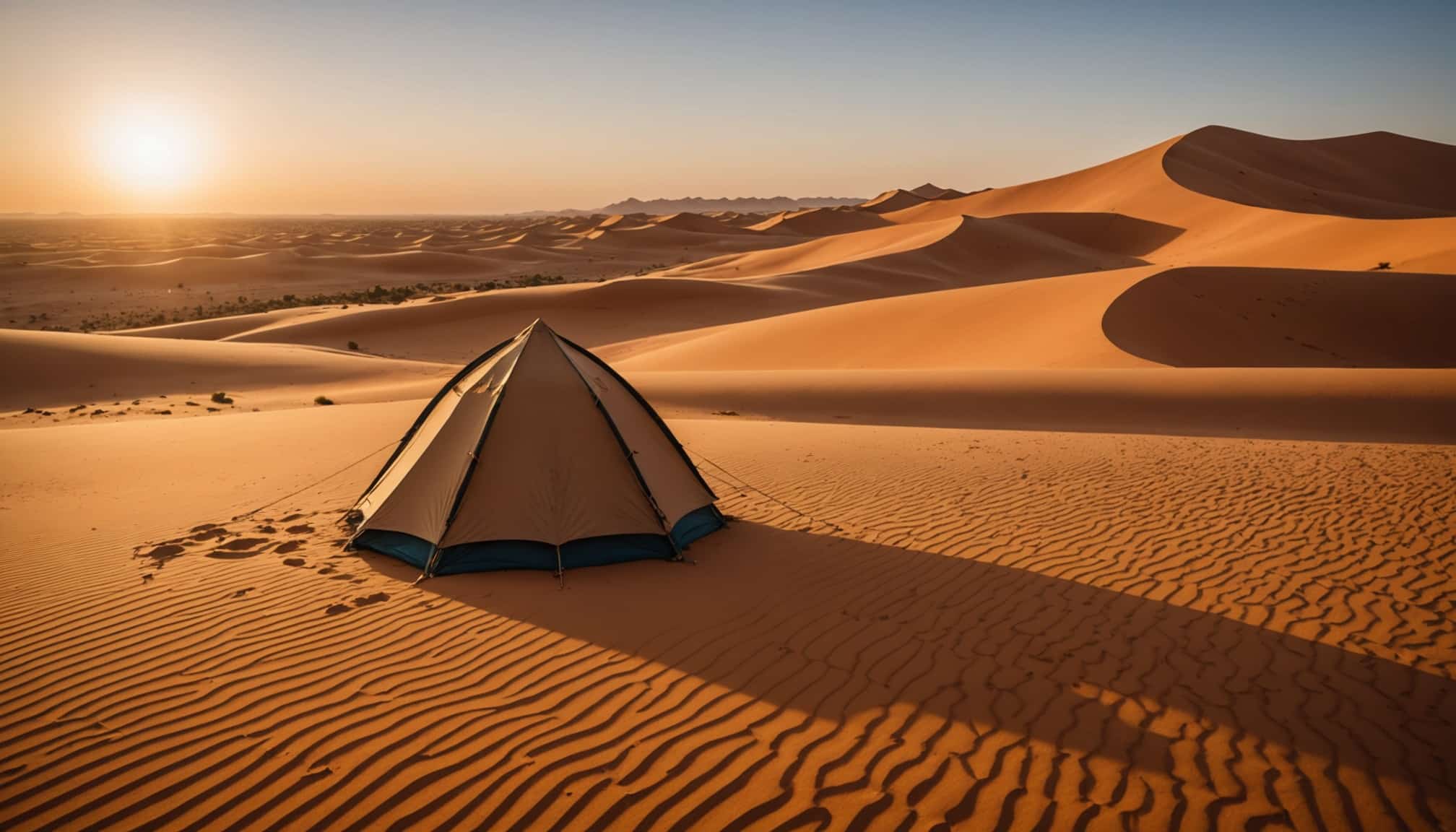 Paysages désertiques de Sahara et circuits touristiques